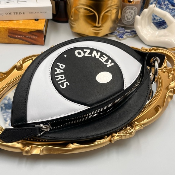 🆕 KENZO 🧿 NWOT Kontact Eye  Leather Clip Pouch - Picture 11 of 16